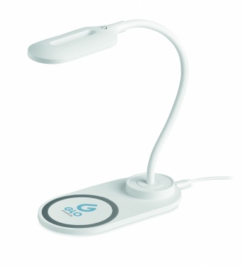 Logo trade business gifts image of: Desktop light and charger 10W