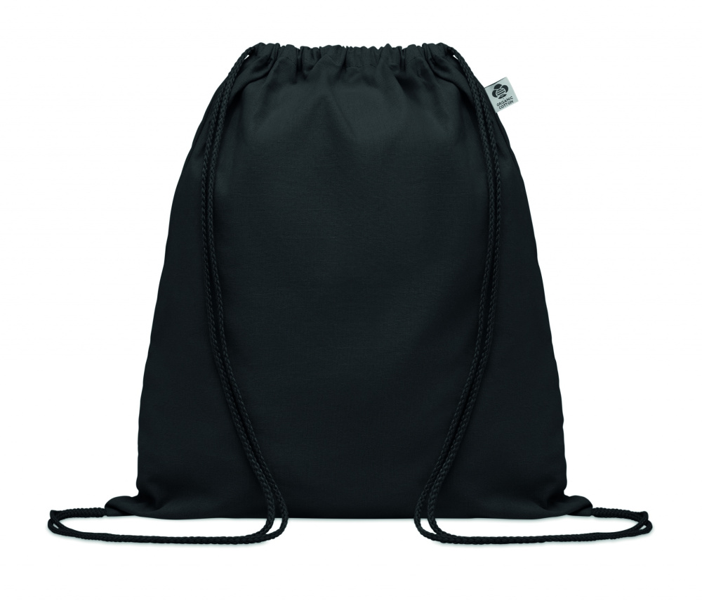 Logo trade promotional merchandise image of: Organic cotton drawstring bag