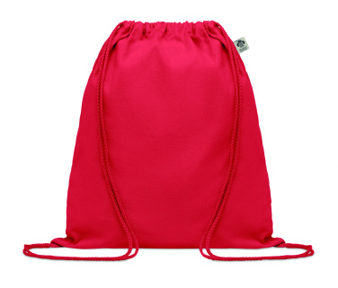 Logo trade business gifts image of: Organic cotton drawstring bag