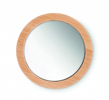 Logotrade promotional product picture of: Bamboo make-up mirror