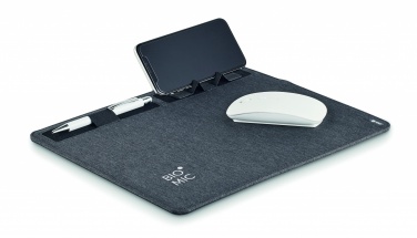 Logotrade advertising products photo of: RPET mouse mat charger 15W