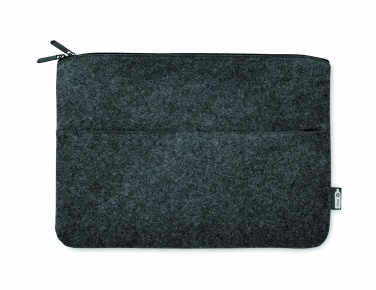 Logo trade promotional items image of: RPET felt zipped laptop bag