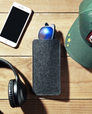 Logotrade promotional giveaway image of: RPET felt glasses case