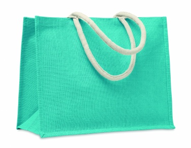 Logo trade advertising product photo of: Jute bag with cotton handle