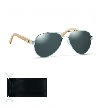 Logotrade promotional product image of: Bamboo sunglasses in pouch TARTU