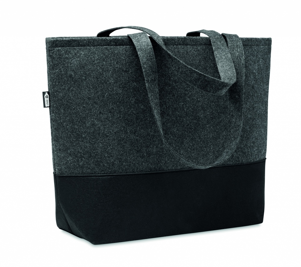 Logo trade promotional products image of: RPET felt shopping bag