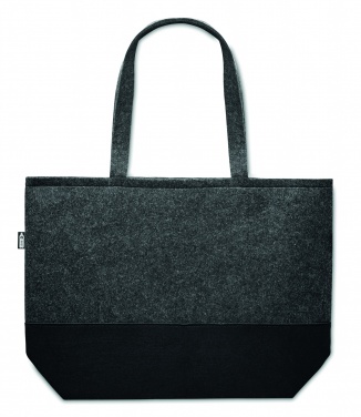 Logo trade promotional giveaways image of: RPET felt shopping bag