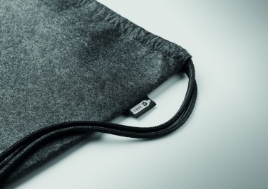 Logo trade promotional products picture of: RPET felt drawstring bag