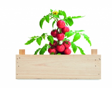 Logo trade promotional product photo of: Tomato kit in wooden crate
