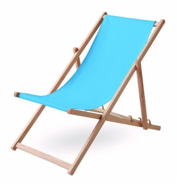Logo trade promotional gift photo of: Beach chair in wood