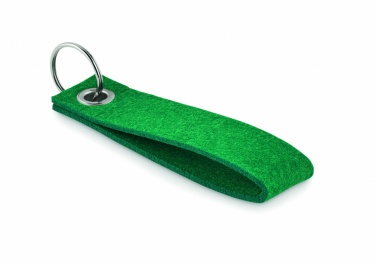 Logo trade promotional giveaway photo of: RPET felt key ring Hämeenlinna