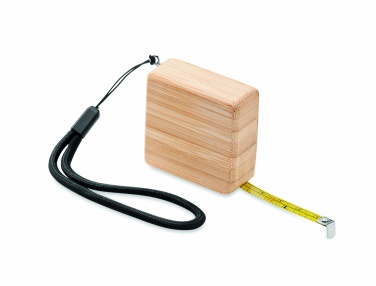 Logo trade promotional items picture of: Measuring tape in bamboo 1m