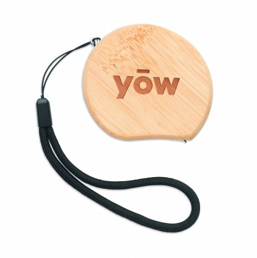Logotrade promotional merchandise picture of: Measuring tape in bamboo 2m
