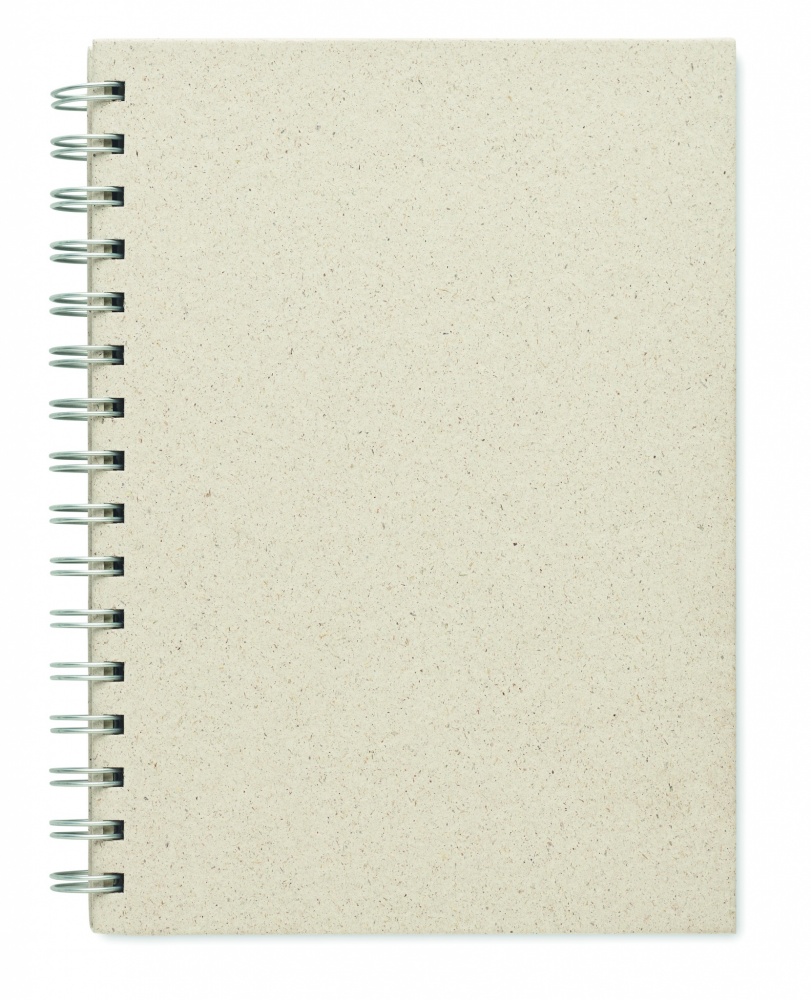 Logo trade promotional products picture of: A5 grass notebook 80 lined