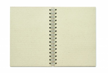 Logo trade promotional item photo of: A5 grass notebook 80 lined