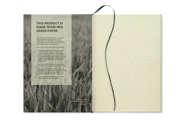 Logotrade corporate gift picture of: A5 grass notebook 80 lined