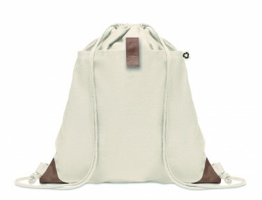 Logo trade corporate gift photo of: Recycled cotton drawstring bag