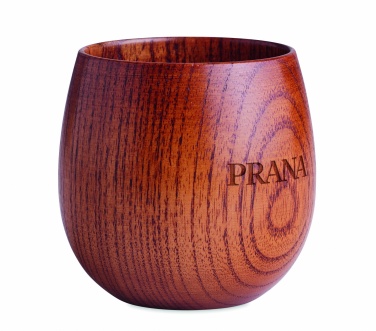 Logo trade promotional merchandise picture of: Oak wooden mug 250 ml