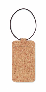 Logo trade promotional products image of: Cork luggage tag