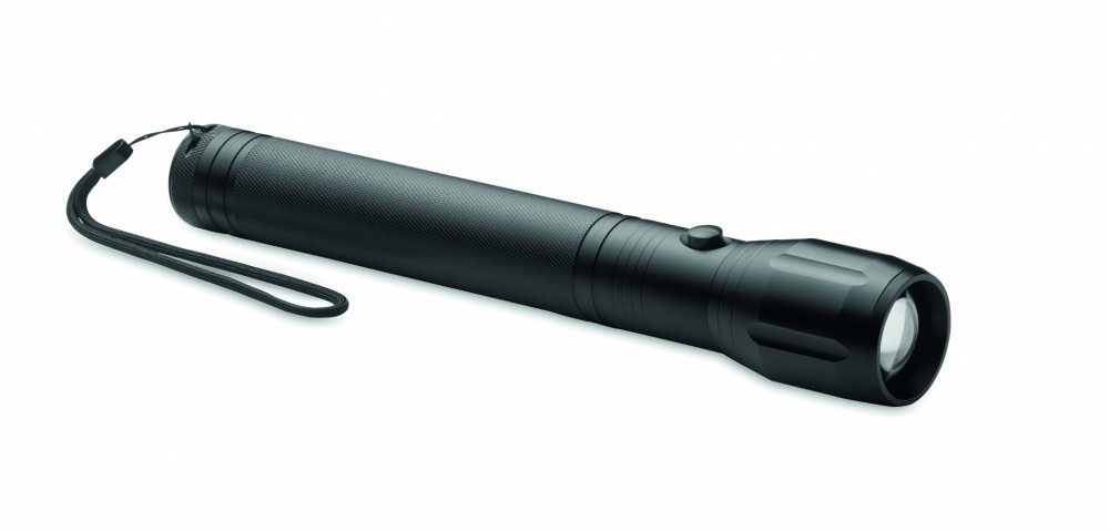 Logo trade promotional merchandise photo of: Large aluminium LED flashlight