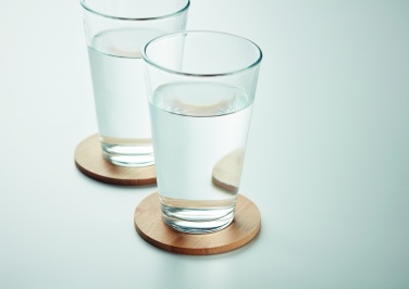 Logotrade promotional product image of: Set of 6 bamboo coasters