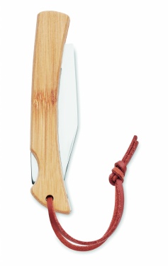 Logotrade promotional product picture of: Foldable knife in bamboo