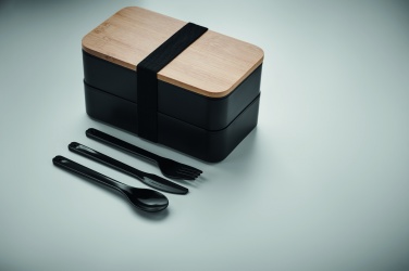 Logotrade promotional product picture of: Lunch box in PP and bamboo lid