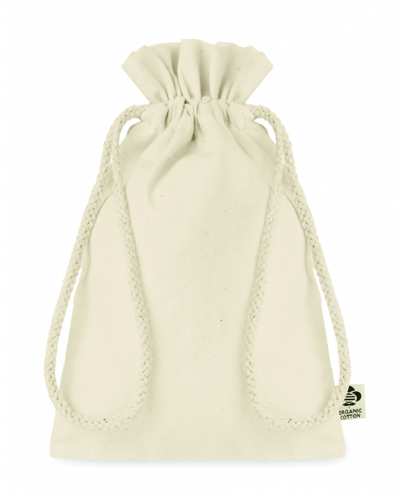 Logo trade promotional products picture of: Small organic cotton gift bag