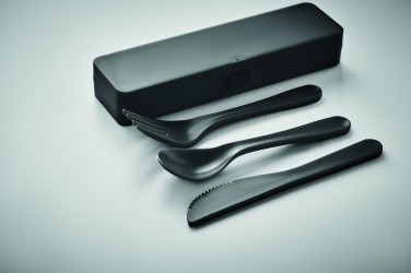 Logo trade promotional gifts image of: Cutlery set recycled PP