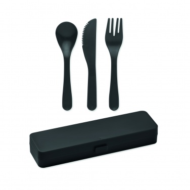 Logotrade promotional gift picture of: Cutlery set recycled PP