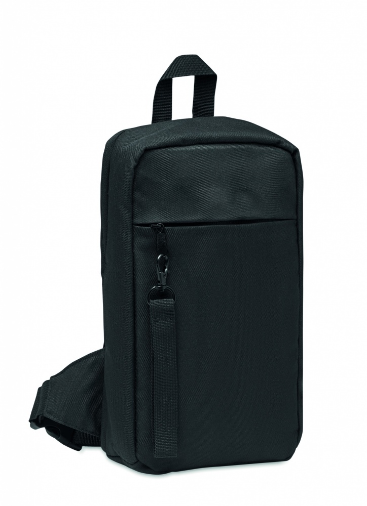 Logo trade promotional giveaway photo of: Cross chest bag in 600D Rpet