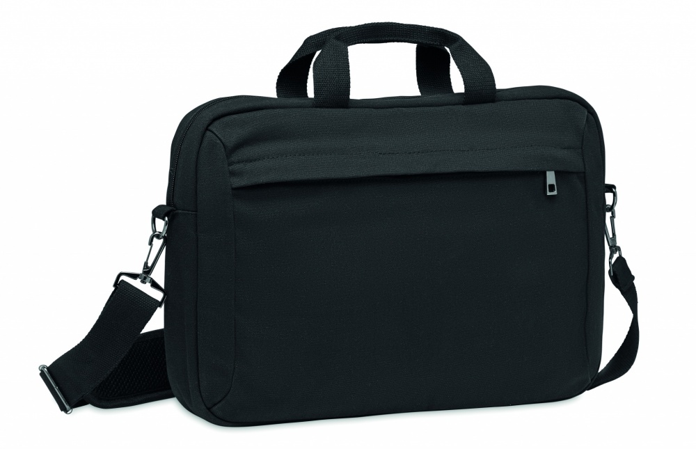 Logo trade promotional gift photo of: Laptop bag in washed canvas