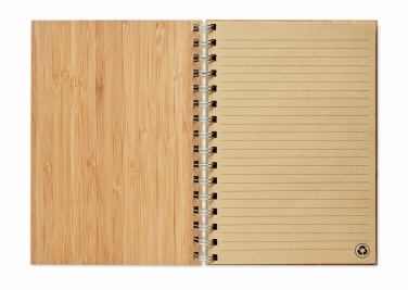 Logotrade promotional gifts photo of: A5 ring bound Bamboo notebook