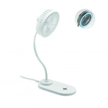 Logo trade promotional products picture of: Desktop charger fan with light