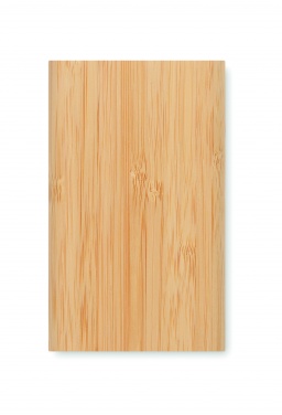 Logo trade promotional item photo of: 4000 mAh Bamboo power bank