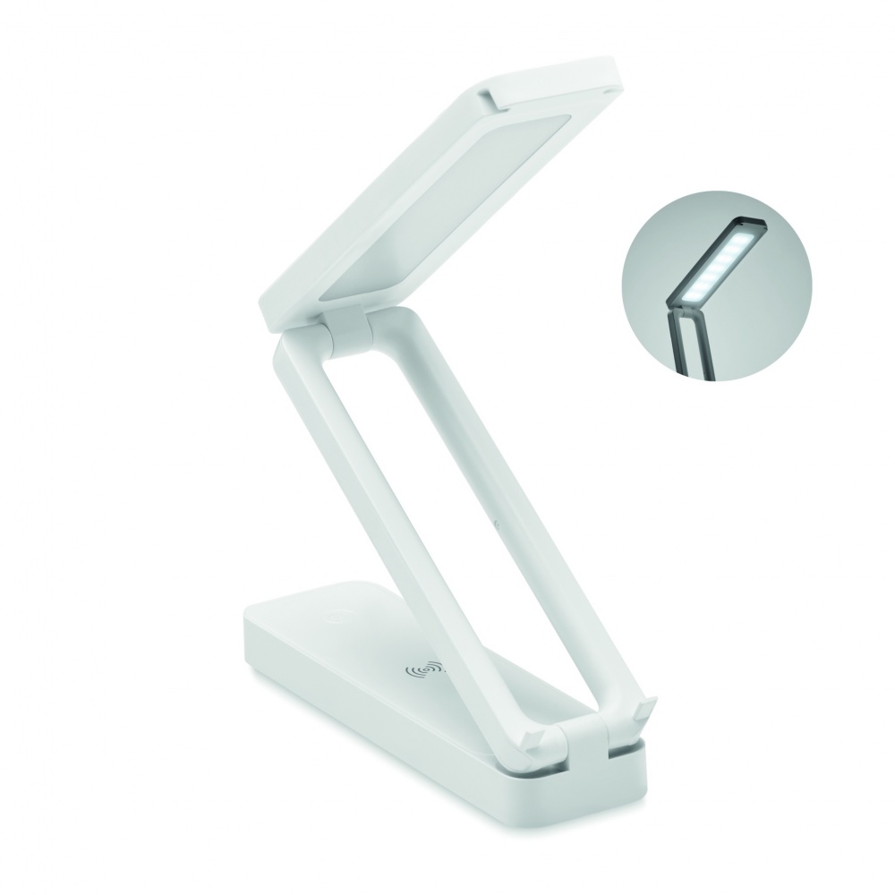 Logo trade corporate gifts image of: Lamp and wireless charger 10W