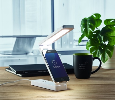 Logo trade advertising product photo of: Lamp and wireless charger 10W