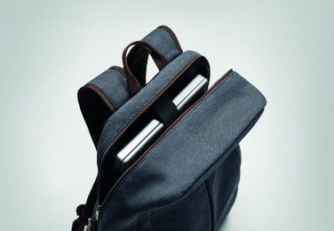 Logo trade promotional products image of: Laptop backpack in canvas