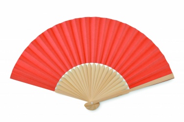 Logo trade promotional giveaways picture of: Manual hand fan