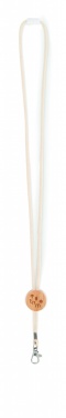 Logo trade promotional giveaways picture of: Cotton Lanyard with metal hook