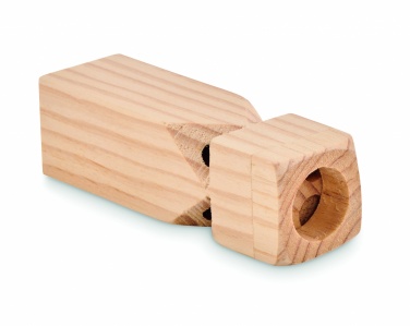 Logo trade promotional merchandise photo of: Wooden train whistle