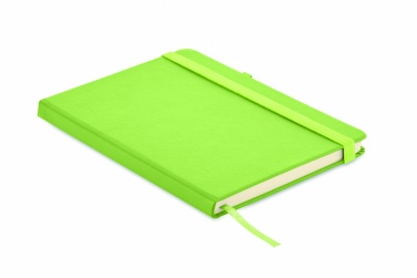 Logo trade corporate gift photo of: Recycled Leather A5 notebook