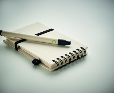 Logo trade promotional items picture of: A6 milk carton notebook set