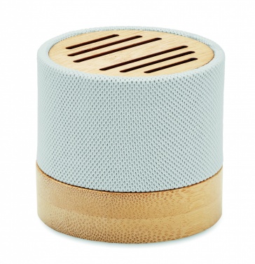Logotrade promotional product picture of: Bamboo RPET wireless speaker