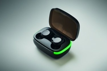Logo trade promotional gifts image of: TWS earbuds with charging case