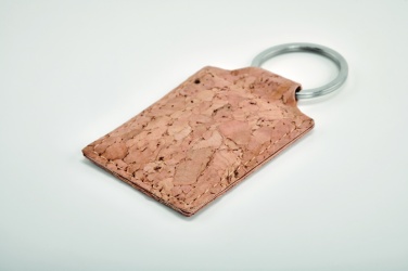 Logo trade promotional products image of: Rectangular cork key ring Imatra