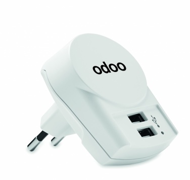 Logo trade advertising products picture of: Skross Euro USB Charger (2xA) 12W