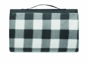 Logo trade business gifts image of: RPET fleece blanket 150 gr/m²