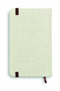 Logo trade promotional items picture of: A6 canvas notebook lined