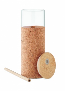Logo trade promotional gifts image of: Glass tumbler sleeve 450 ml